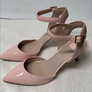 Louise et Cie Lo-Kota Pink Tea Ankle Strap Heel Size 9.5